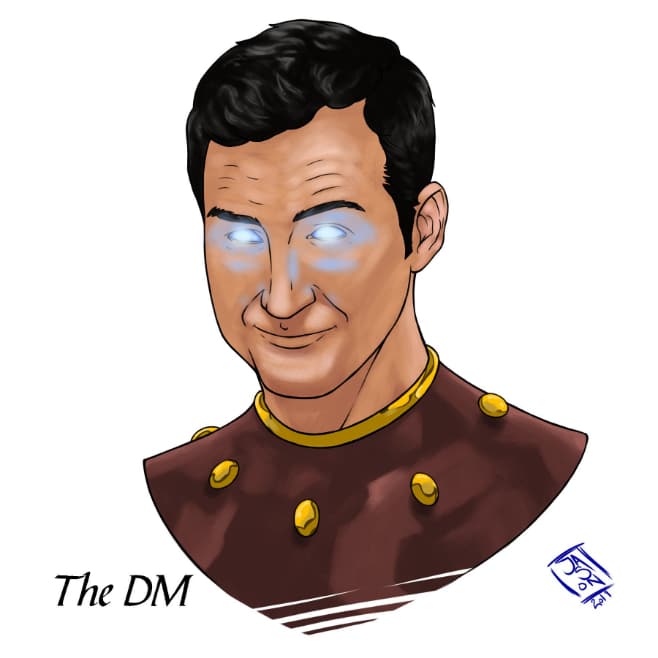 The Dungon Run Fan Art of Jeff Cannata the Dungeon Master