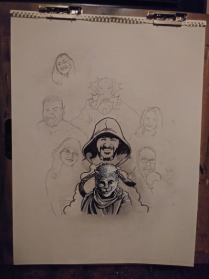 The Dungon Run Fan Art of Jeff Cannata the Dungeon Master