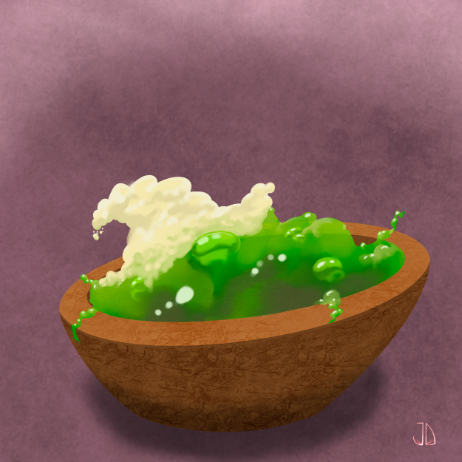 The Dungeon Run fan art Campaign 2 - Slime with cream, a wizard delicacy by JD Illustrates